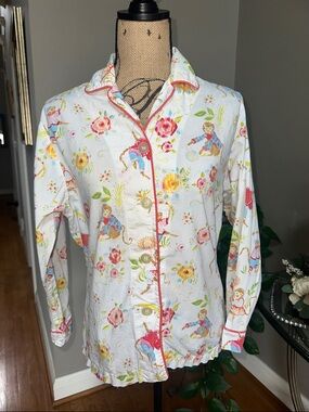 The Cats Pajamas Monkey Print Women's Pajama Top